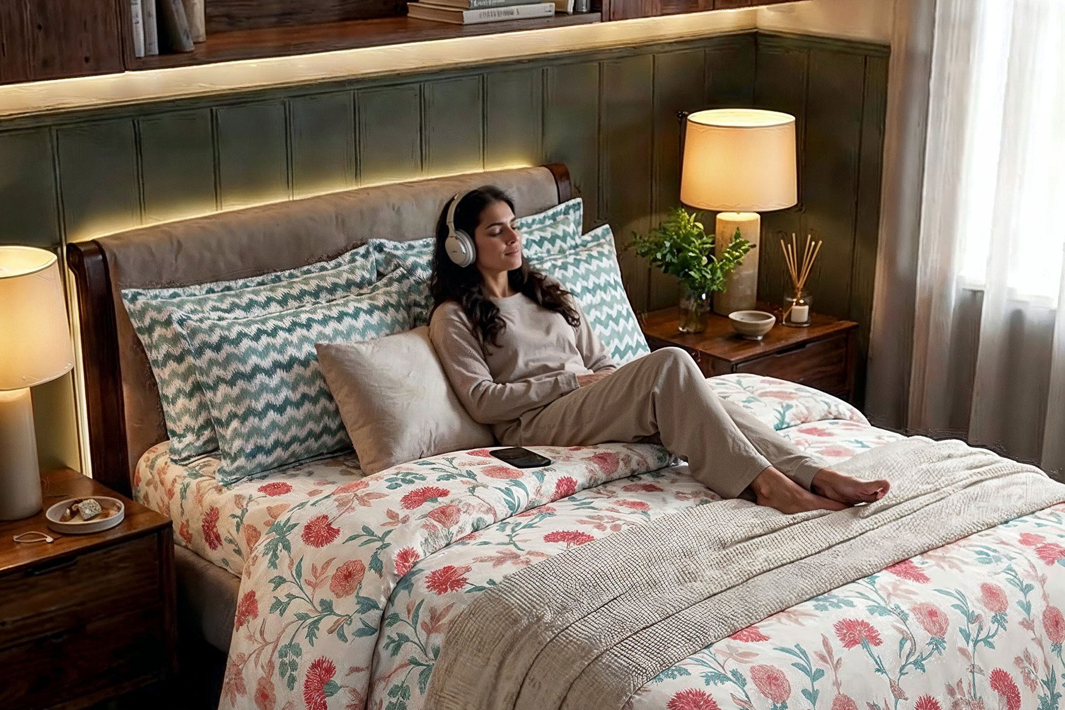 Fashion Model with Shopping Bags